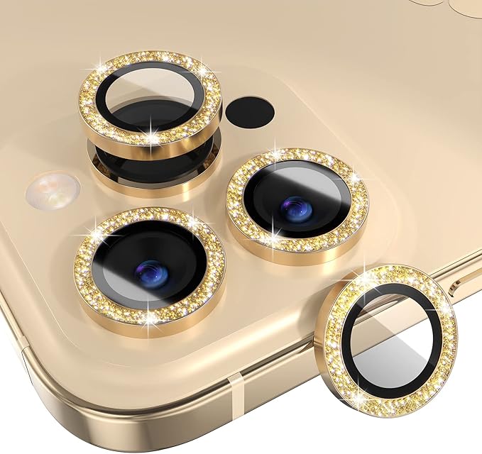 Choiche [3+1 for iPhone 14 Pro/iPhone 14 Pro Max Camera Lens Protector Bling by Choiche