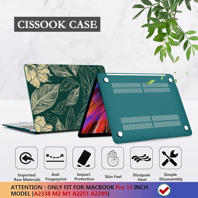CISSOOK Compatible with MacBook Pro 13 inch Case 2025-2016 Release M2 M1 A2338 - Image 6