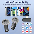 2 Pack Wireless Lavalier Microphone - Image 6