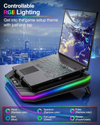 MOUNT PRO Gaming Laptop Cooling Pad, RGB Laptop Cooler Stand - Image 4