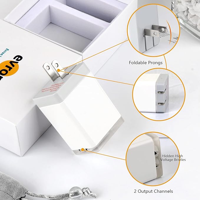 evron Plug-In Air Ionizer for Home & Travel, 20 Million Negative Ions/sec - Image 8