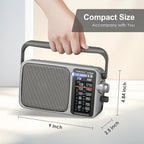 YOWGULF AM FM Radio with Best Reception, Battery Operated Radio or AC Power - Image 6