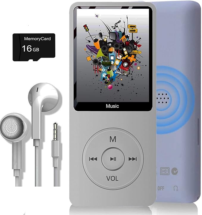 MP3 Player, Music Player with 16GB Micro SD Card, Build-in Speaker/Photo/Video by Dyzeryk