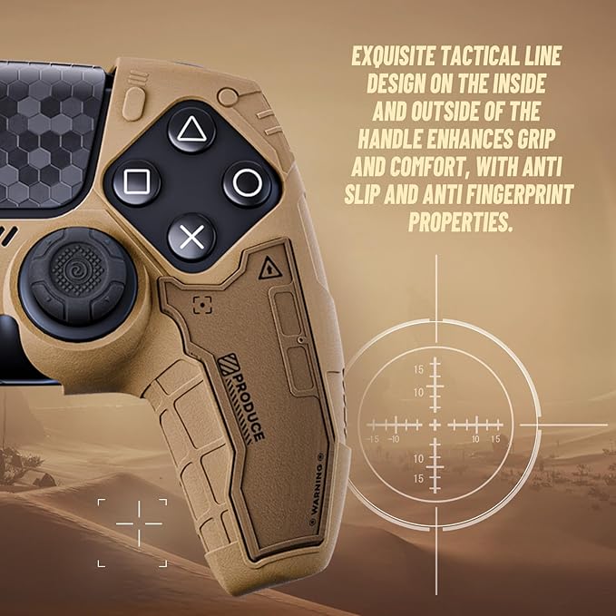 GeekShare G.S.TAC Tactical PS5 Controller Skin Set: Non-Slip Silicone Cover - Image 5