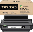 3315 3325 Toner Cartridge Black High Capacity 1-Pack Replacement by KingKJInkToner