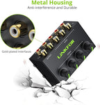 LiNKFOR 4 Channel Stereo Audio Mixer CX400 Metal Shell Support RCA Input and - Image 6