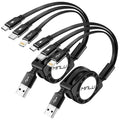 Multi Charging Cable, 3 in 1 Retractable Fast Charger Cable Multi Charging Cord by Unknown