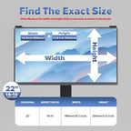 Computer Privacy Screen Filter 22 Inch, 9H Hardness Hanging Computer Screen - Image 4