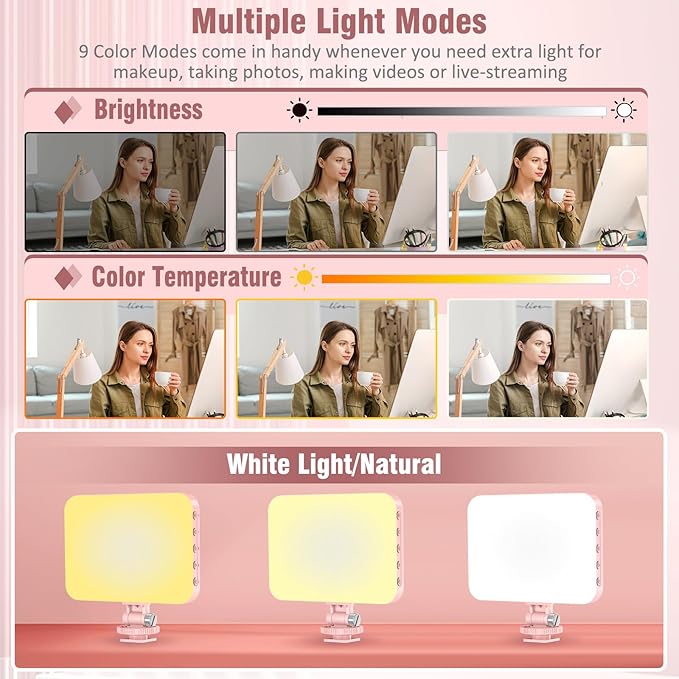 60 LED Portable Selfie Light Video Conference Lighting - Image 3
