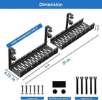 No Drilling Extendable Under Desk Cable Management, Metal Cable Management Tray - Image 4