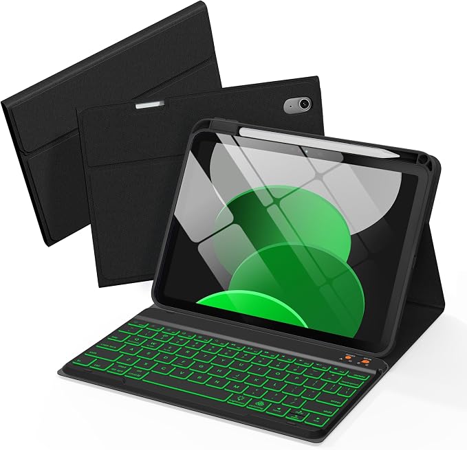 Folio Keyboard Case for iPad 10th Gen 10.9 inch and iPad 11th, Magnetic by Unknown