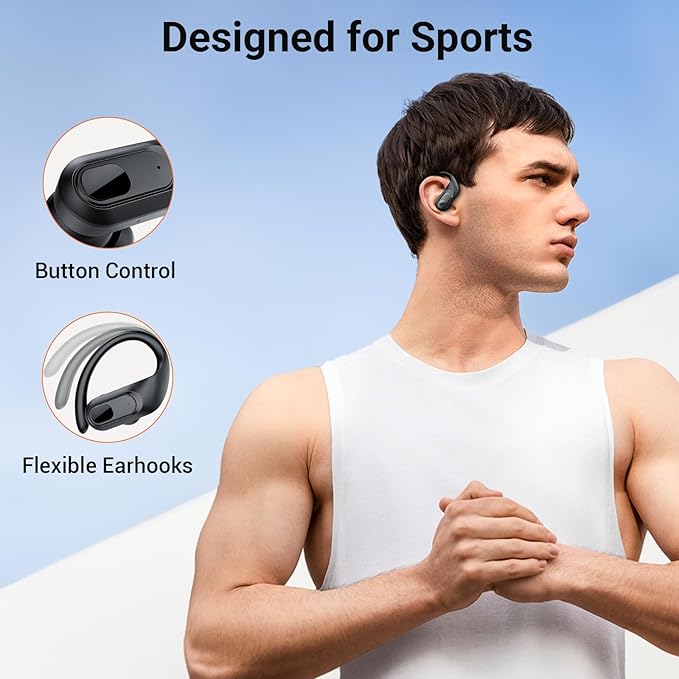 occiam Wireless Earbuds Bluetooth Headphones Ear Buds 96Hrs Playback Sport - Image 6