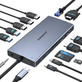 USB C Docking Station Dual Monitor by ABIWAZY