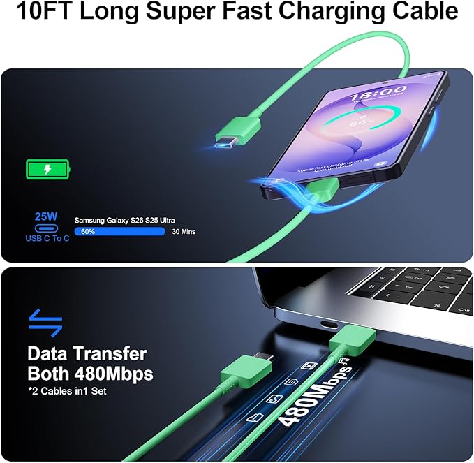 Super Fast Charger Type C, 25W USB C Wall Charger Fast Charging - Image 5