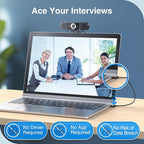 EMEET 3-in-1 4K Webcam with Microphone and Speaker, C980 PRO 60°-98° Wide Angle - Image 6