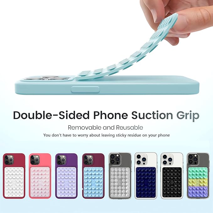 Silicone Double-Sided Suction Phone Grip Detachable Mount - Image 9