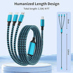 100W USB C Multi Charging Cable, 3 in 1 USB C Cable Fast Charging - Image 5