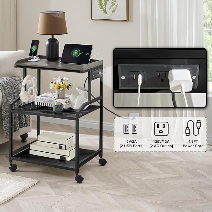 Lauren&Harold 34'' Printer Stand - Image 3