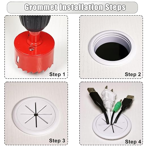 6PCS Desk Grommet, 2 Inch Cable Hole Cover - Image 5