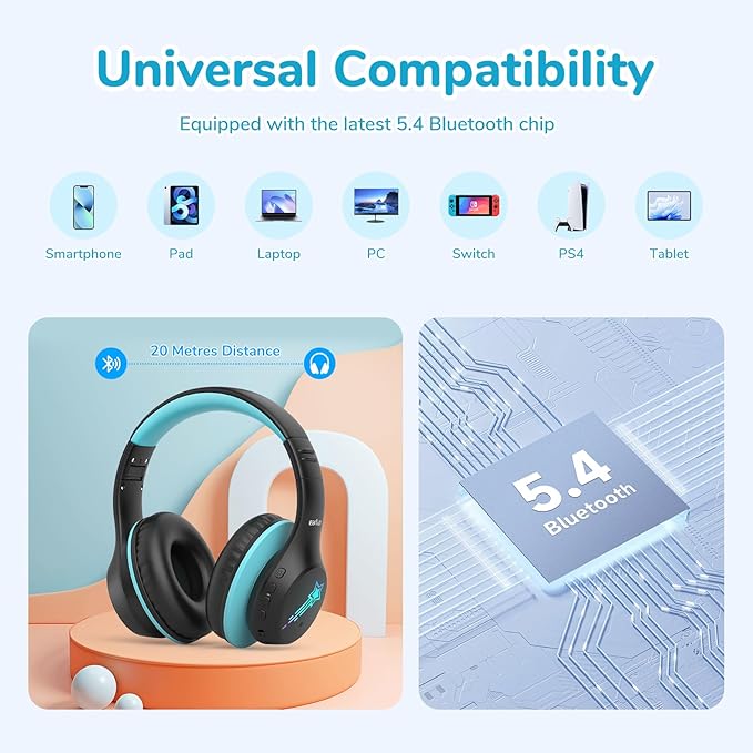 EarFun K4 Kids Bluetooth Headphones, Wireless Headphones - Image 8