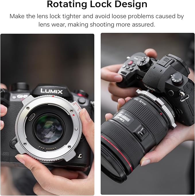 VILTROX EF-M2 Pro Lens Mount Adapter Auto Focus 0.71x Reducer Speed Booster - Image 7