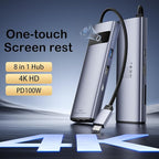 KAGO USB C to Ethernet HDMI Adapter, 8 in 1 Docking Station Hub, USB-A 2.0/3.0 - Image 2