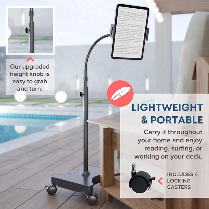 LEVO Adjustable Height Floor Stand on Wheels - Image 5