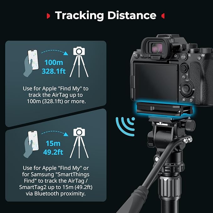 SmallRig Mount Plate for AirTag, Quick Release Camera Mount Baseplate for - Image 6