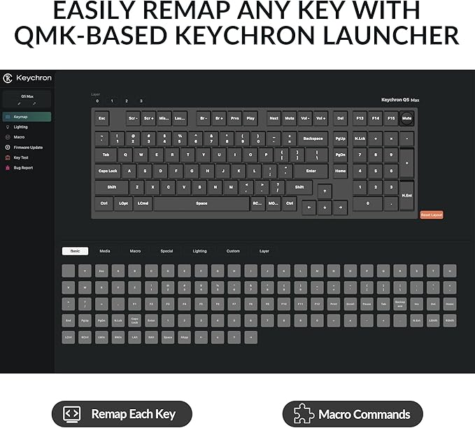 Keychron Q5 Max Wireless Custom Mechanical Keyboard, 2.4 GHz Bluetooth QMK Full - Image 3