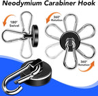 LOVIMAG Strong Magnetic Hooks, 70LBS Magnetic Hooks Heavy Duty Strong Neodymium - Image 5
