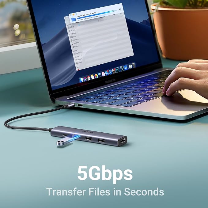 UGREEN Revodok 105 USB C Hub 5 in 1 Multiport Adapter 4K HDMI, 100W Power - Image 9