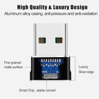 USB to USB C Adapter 4 packs for iPhone Fast Charging, Transfer and Type C OTG - Image 5