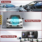2025 Dash Cam, 3 Channel Dash Cam Front and Rear Inside, Interior Car Camera - Image 8