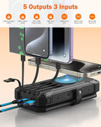 GOODaaa Solar Charger Power Bank, Portable Wireless Charger 36800mAh - Image 4