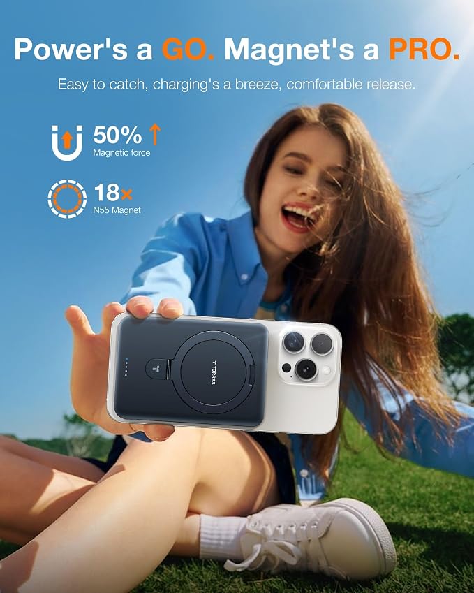 TORRAS 10000mAh Magnetic Portable Charger Power Bank - Image 4