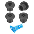 uxcell 4Pcs Cable Cord Grommet, 3/8" Rubber Desk Grommets Wire Pass Through by uxcell