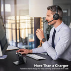 Wireless Headset with Mic for Work, Wireless Headset with Microphone, Smart - Image 5