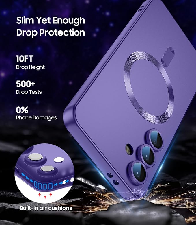 Magnetic for Samsung Galaxy S24 FE Case Slim Soft Silicone Bumper Shockproof - Image 5