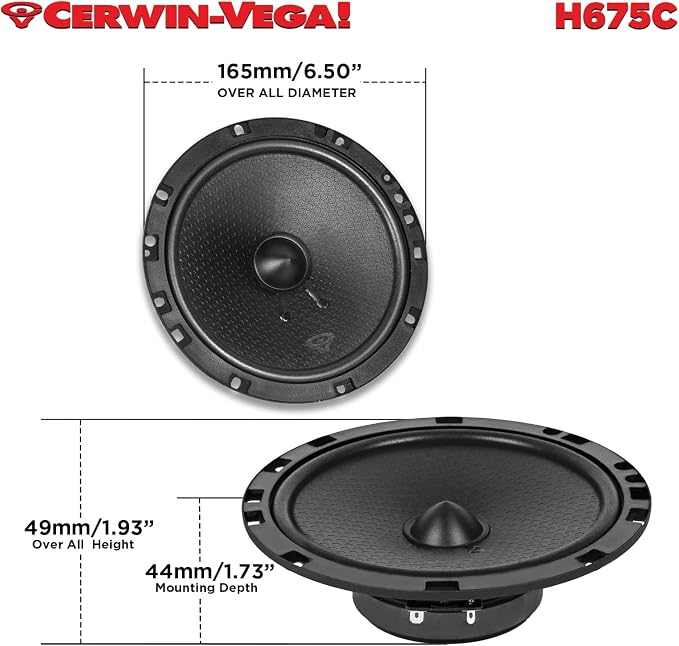 CERWIN-VEGA! HED 2025 Edition – 6.75” 2-Way Coaxial Full Range Speaker System - Image 4