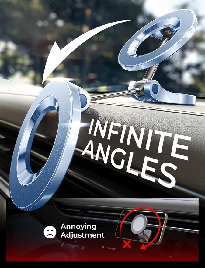 LISEN for Magsafe Car Mount, Magnetic Phone Holder for Car, Car Accessories for - Image 6