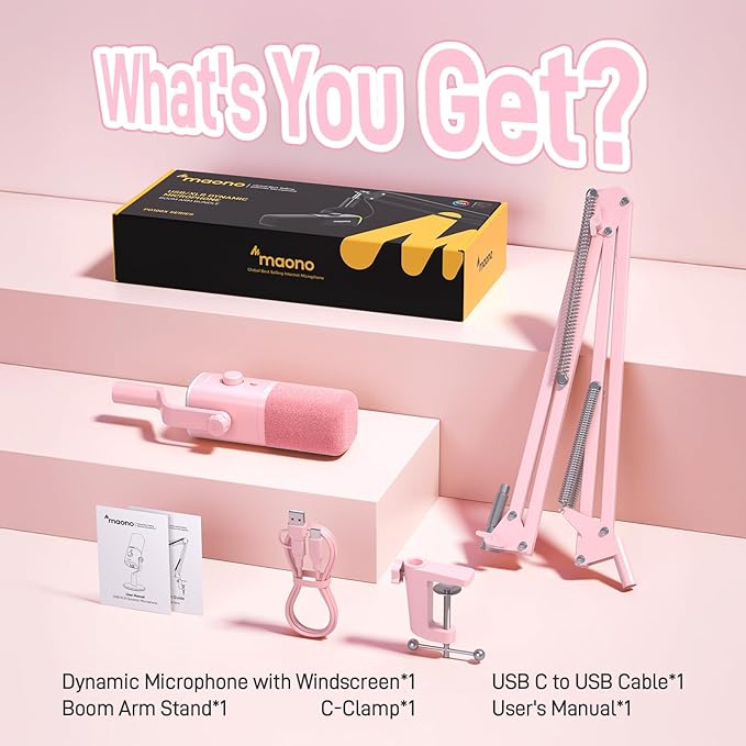 MAONO XLR/USB Gaming Microphone Kit: Dynamic PC Mic - Image 8