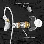 BASN MMCX Triple Driver in-Ear Monitors - Image 2