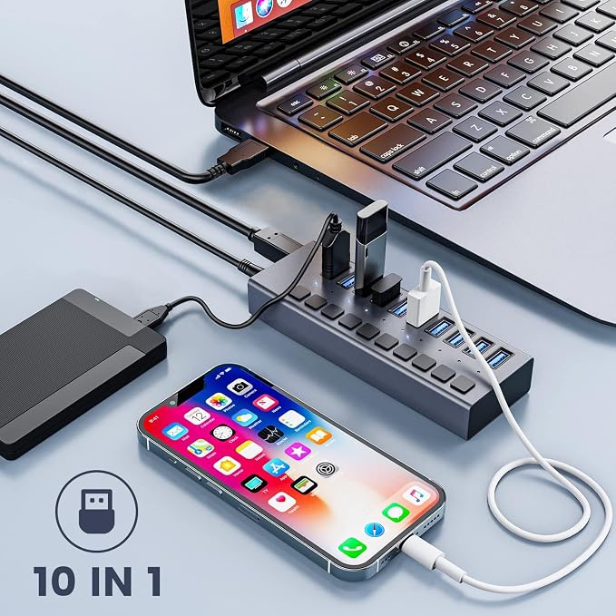 48W Powered USB Hub - Image 9