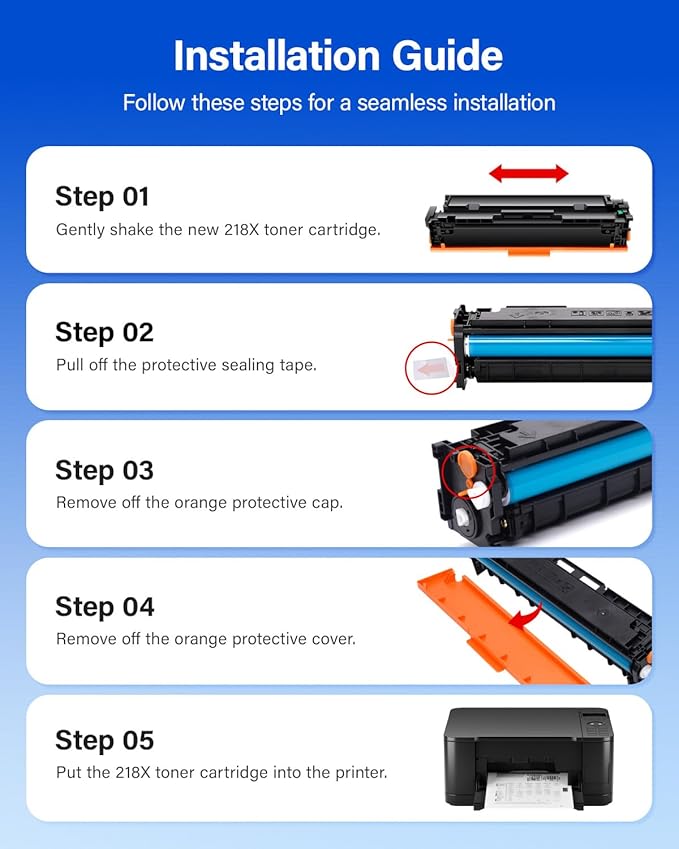 218A Toner Cartridges Set with chip 4-Pack 3301fdw Replacement - Image 6