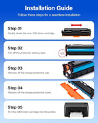 218X Toner Cartridges Set with chip 4-Pack 3301fdw Replacement - Image 5