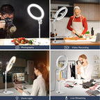 Desktop Ring Light with Stand and Phone Holder, Zoom Lighting - Image 2