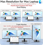 USB C Docking Station Dual Monitor HDMI - Image 4