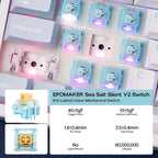 EPOMAKER TH108 Full Size Mechanical Keyboard, Wireless Gaming Keyboard - Image 6
