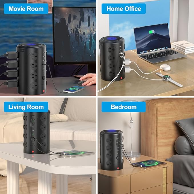 Power Strip Tower Surge Protector - Image 6