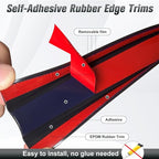 Rubber Edge Trim, 1-3/4 inch Wide U Channel Edge Trim, Big Size U Shaped Trim - Image 3